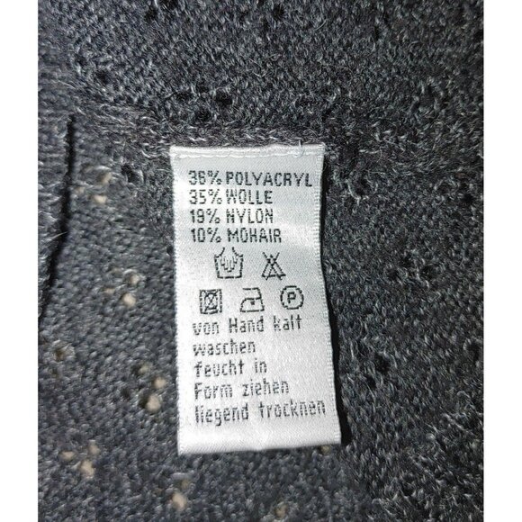 Hallhuber Trend Sweater Gray Dress Size Small Belt Loops Mohair Wool Nylon Poly - Picture 6 of 10